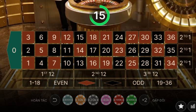 Hầm Vàng Roulette – Săn Thưởng Cực Lớn Trong Từng Vòng Quay 3 Các kiểu cược có thể đặt trong hầm vàng