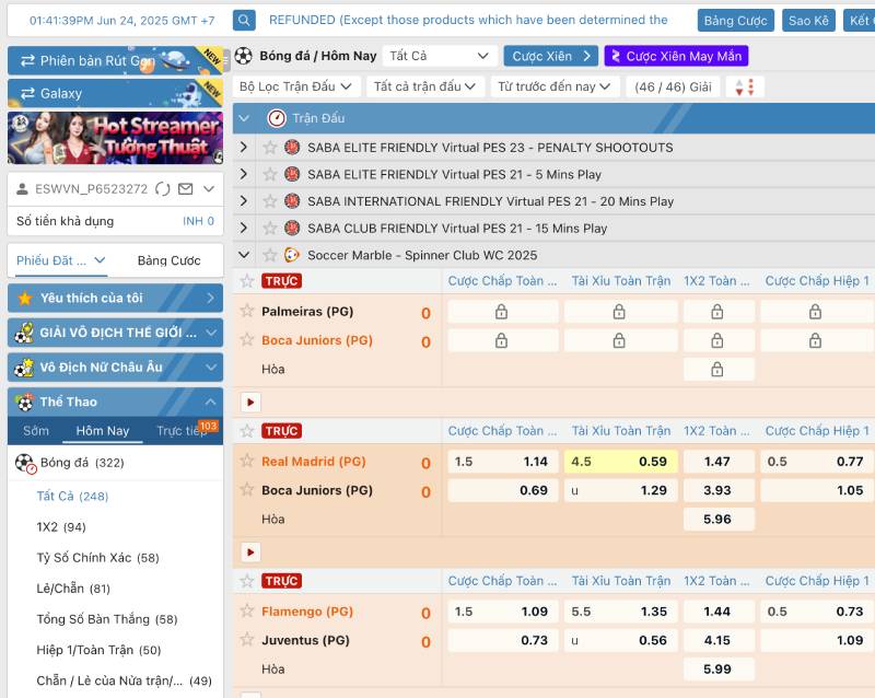 Cá Độ Bóng Đá Xocdia88 - Sân Chơi Cá Cược Uy Tín, Tỷ Lệ Cao 1 Giao diện đặt cược đơn giản, thân thiện
