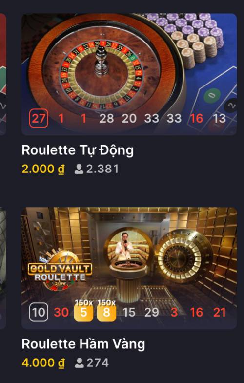 Hầm Vàng Roulette – Săn Thưởng Cực Lớn Trong Từng Vòng Quay 6 Sảnh Hầm Vàng có gì đặc biệt?