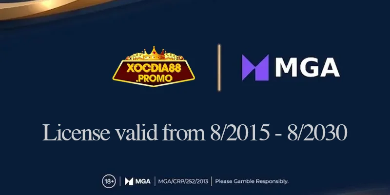 Giấy phép hoạt động Xocdia88